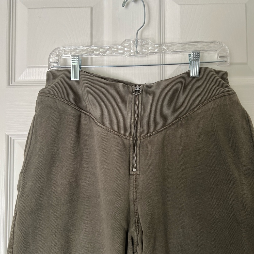 Aerie Green Sweat Pants Zip Up Size XL